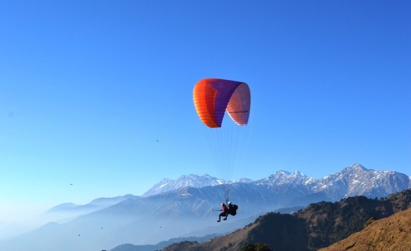 paragliding in North Inida