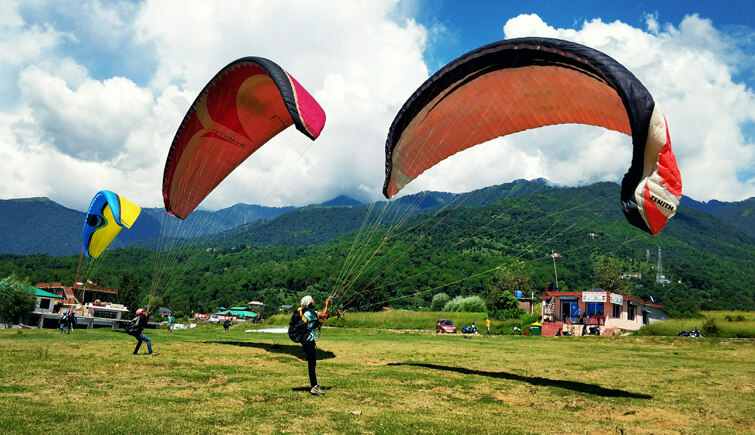 paragliding in North Inida