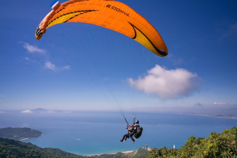 paragliding in North Inida