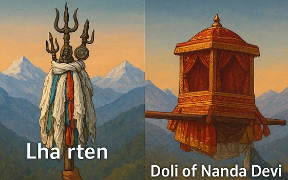 Resemblance of Tibetan Lha Rten with Nanda Devi’s Doli – A Shared Himalayan Tradition